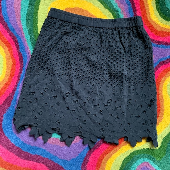 Club Monaco Floral Cutout Mini Skirt - Picture 8 of 8